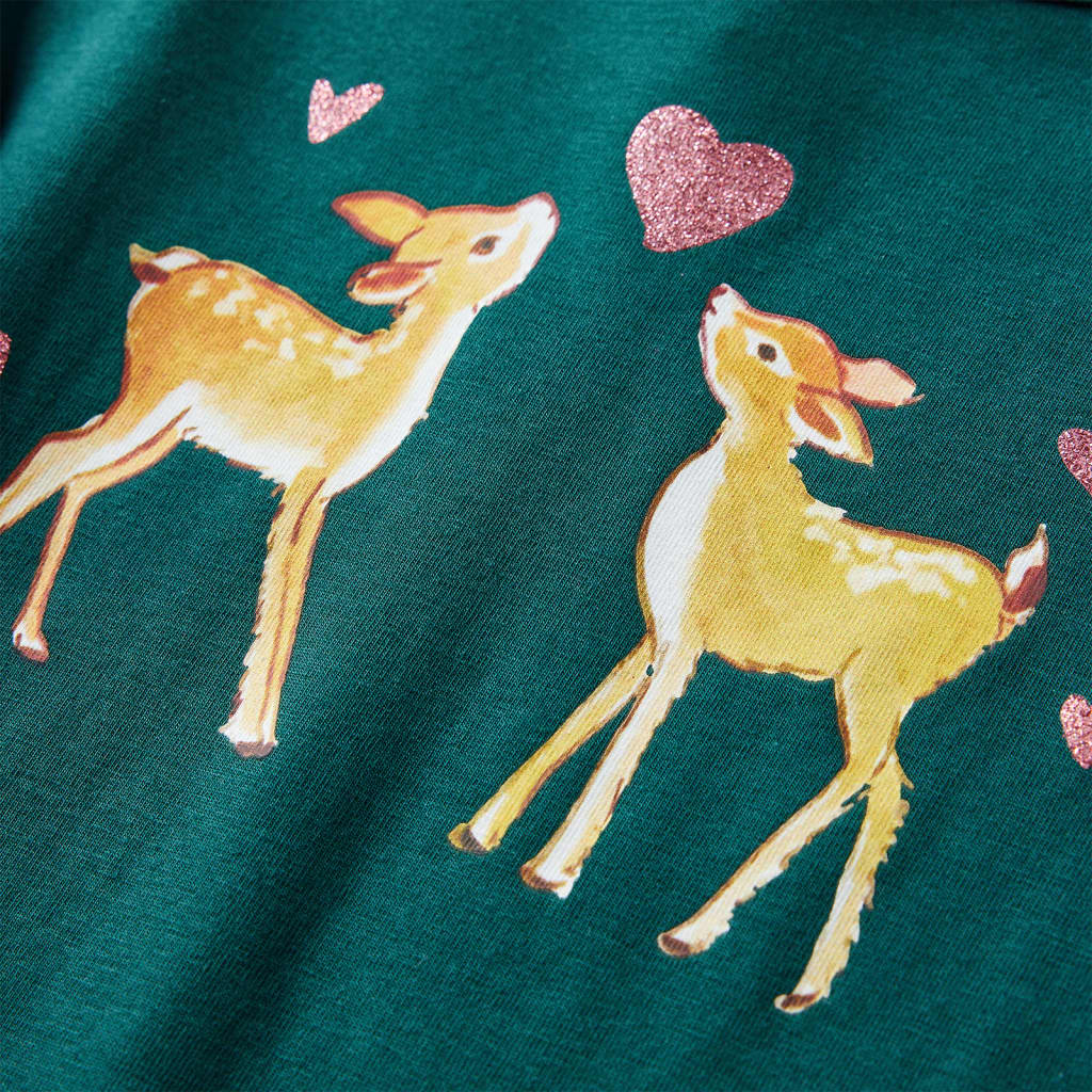 Μπλουζάκι Παιδικό Μακρυμάνικο Σκούρο Πράσινο 116 - PAKOBAZAAR