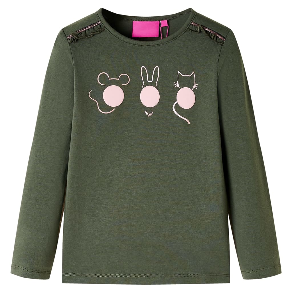 Μπλουζάκι Παιδικό Μακρυμάνικο Χακί 104 - PAKOBAZAAR