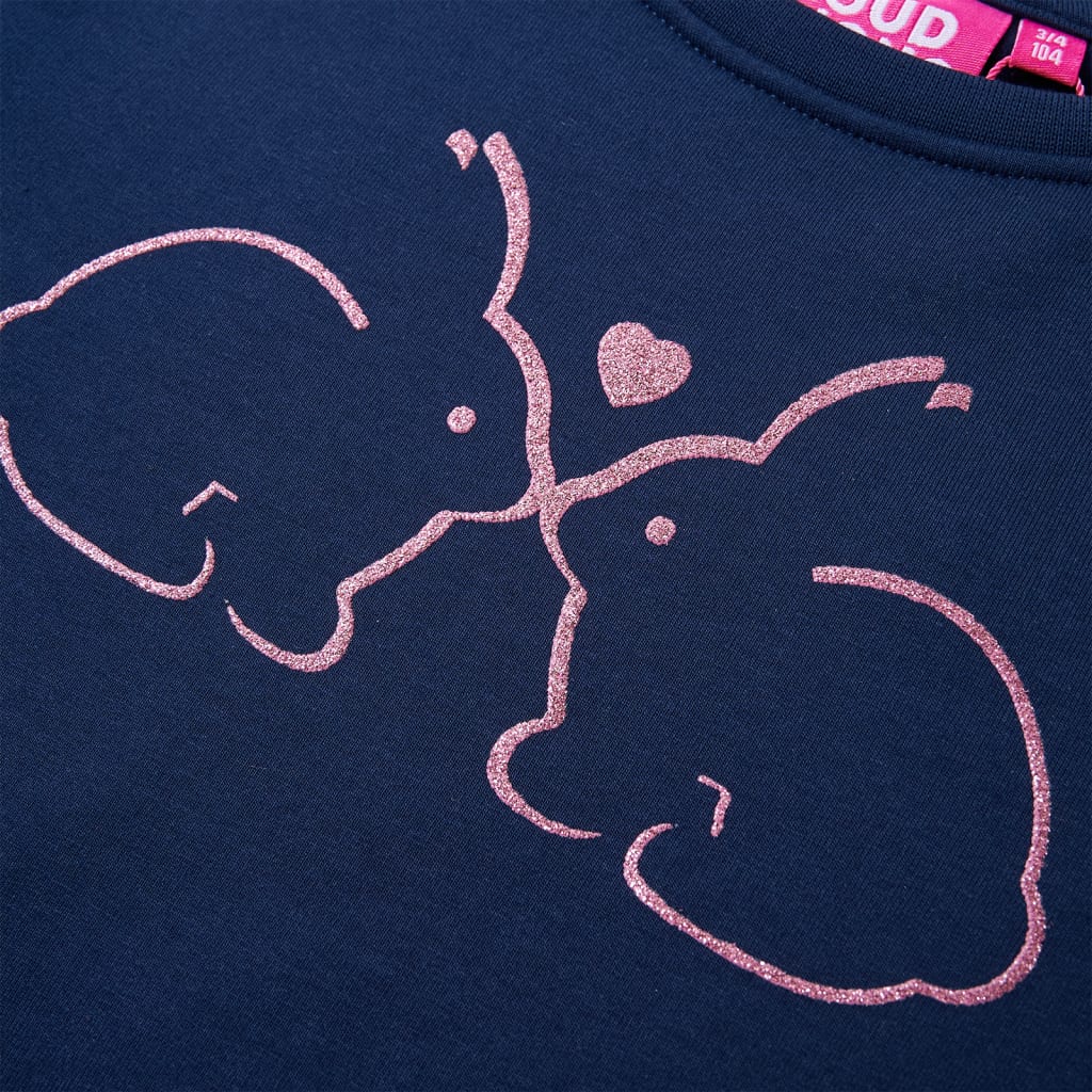 Φόρεμα Φούτερ Παιδικό Ναυτικό Μπλε 92 - PAKOBAZAAR