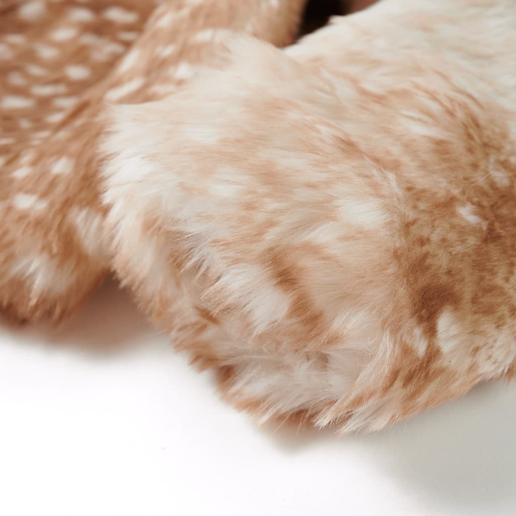 Παλτό Παιδικό Κονιάκ 116 από Συνθετική Γούνα - PAKOBAZAAR