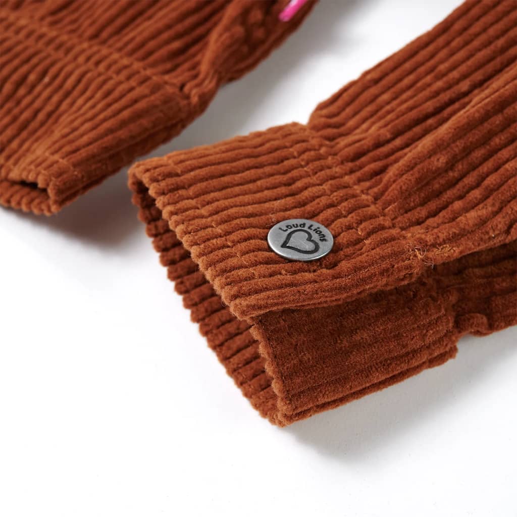 Μπουφάν Παιδικό Χρώμα Κονιάκ 104 Κοτλέ - PAKOBAZAAR