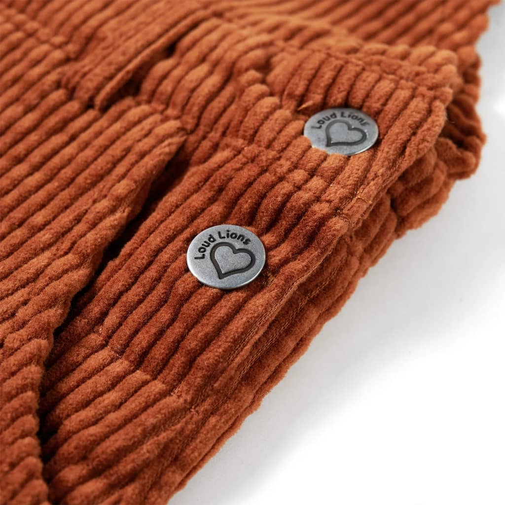 Σαλοπέτα Φούστα Παιδική Κονιάκ 128 Κοτλέ - Pakobazaar