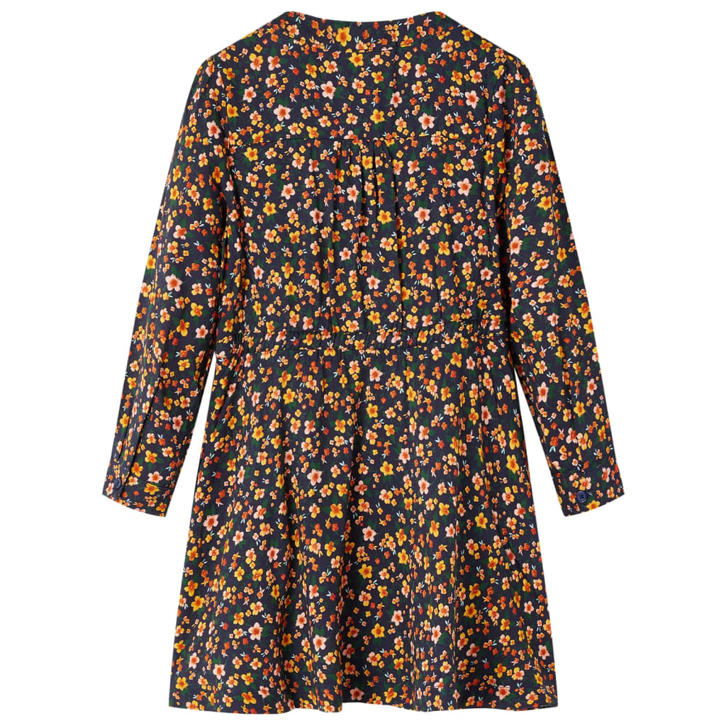 Φόρεμα Παιδικό Μακρυμάνικο Ναυτικό Μπλε 128 - PAKOBAZAAR