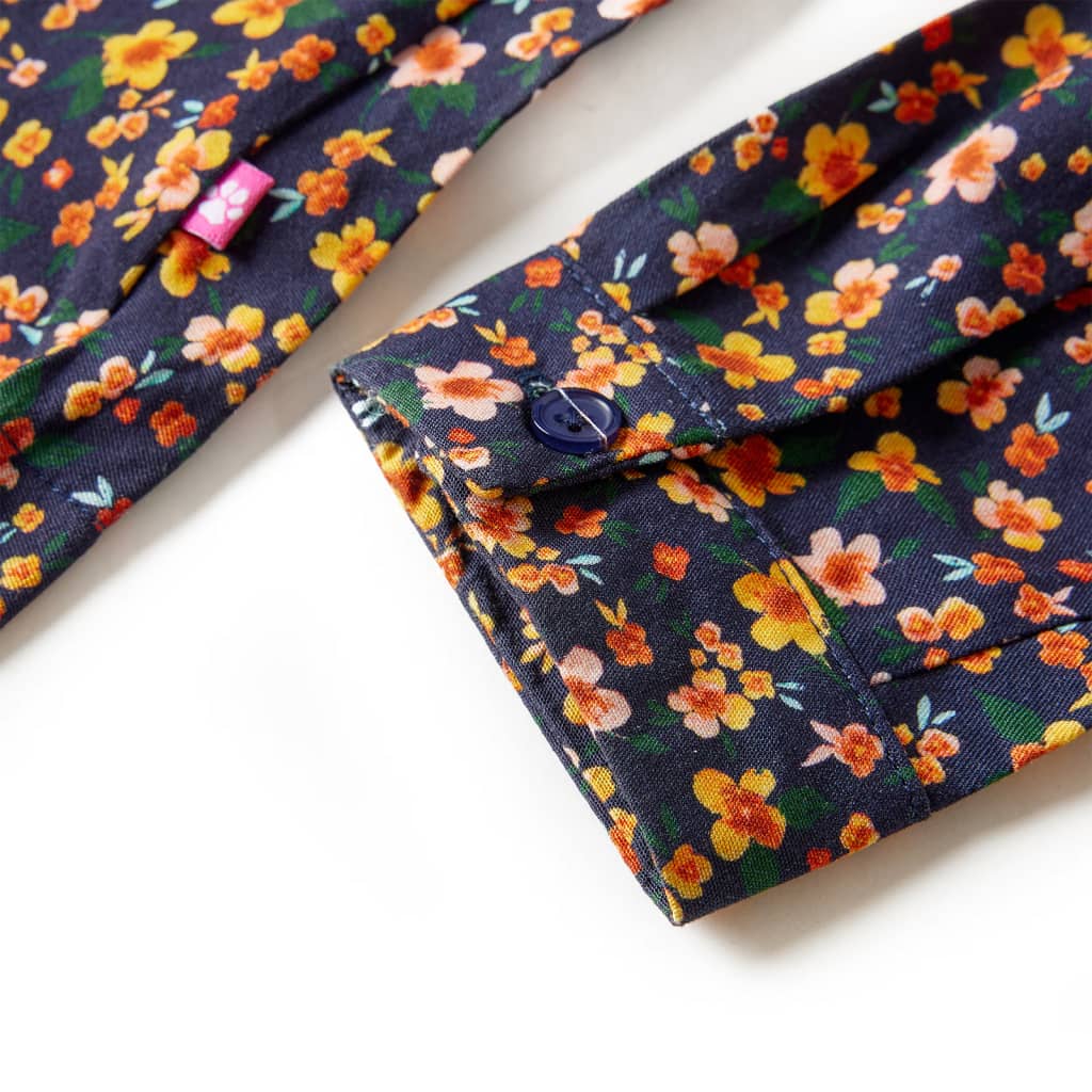 Φόρεμα Παιδικό Μακρυμάνικο Ναυτικό Μπλε 128 - PAKOBAZAAR