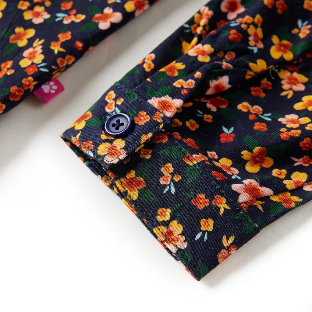 Πουκάμισο Παιδικό με Γιακά Σκούρο Μπλε 104 - PAKOBAZAAR