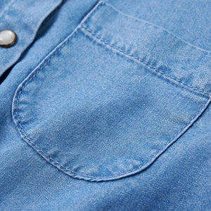 Φόρεμα Παιδικό Μακρυμάνικο Σκούρο Μπλε και Denim Μπλε 104 - PAKOBAZAAR