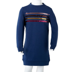 Φόρεμα Φούτερ Παιδικό Ναυτικό Μπλε 92 - PAKOBAZAAR