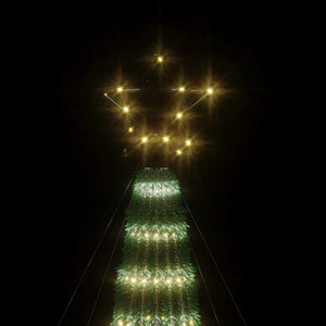 Χριστουγεννιάτικο δέντρο LED 275 LED Ζεστό λευκό 180 εκ.