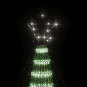 Χριστουγεννιάτικο δέντρο LED 275 LED Ψυχρό Λευκό 180 εκ.