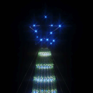 Χριστουγεννιάτικο δέντρο LED 275 LED μπλε 180 εκ.