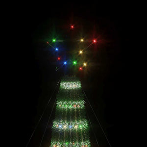 Χριστουγεννιάτικο δέντρο LED 275 LED πολύχρωμο 180 εκ.
