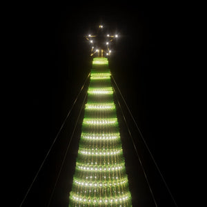 Χριστουγεννιάτικο δέντρο LED 1544 LED Ψυχρό Λευκό 500 εκ. - Pakobazaar