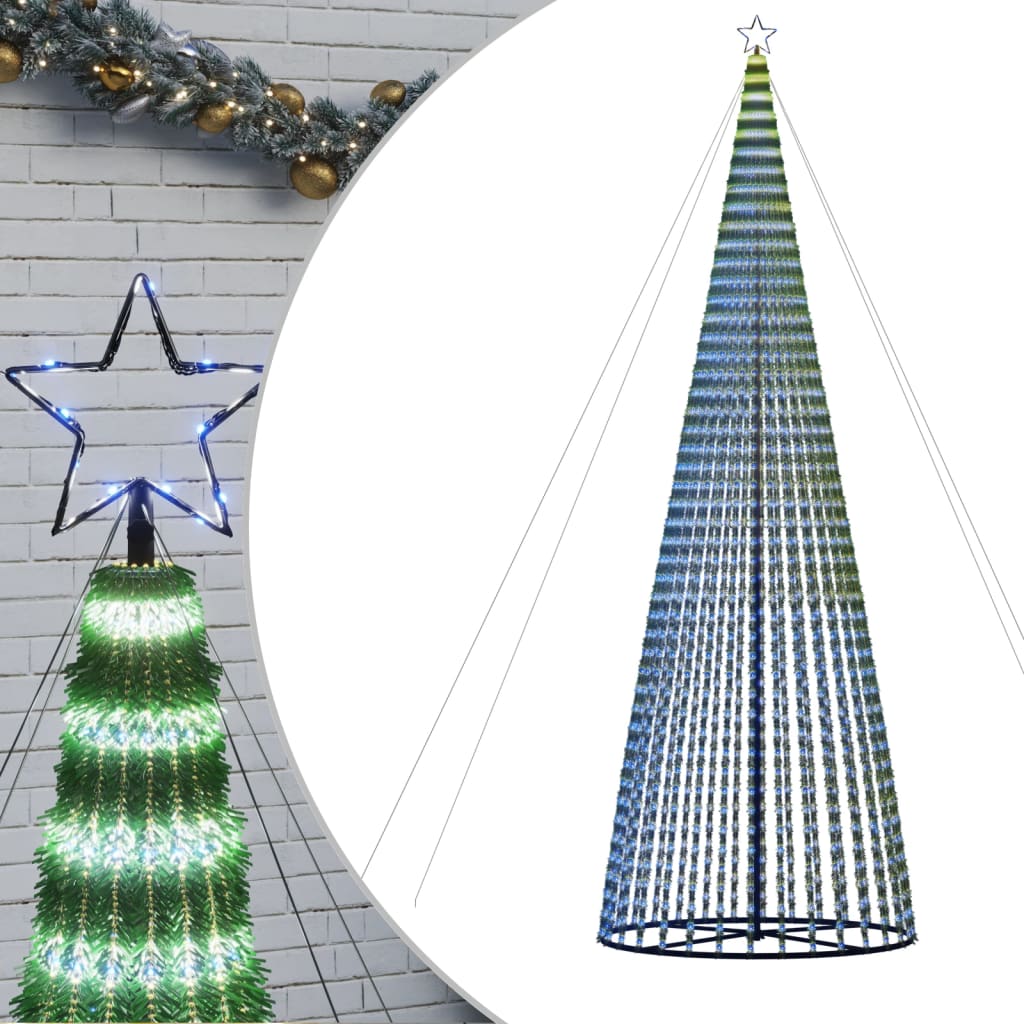 Χριστουγεννιάτικο δέντρο LED 1544 LED μπλε 500 εκ. - Pakobazaar