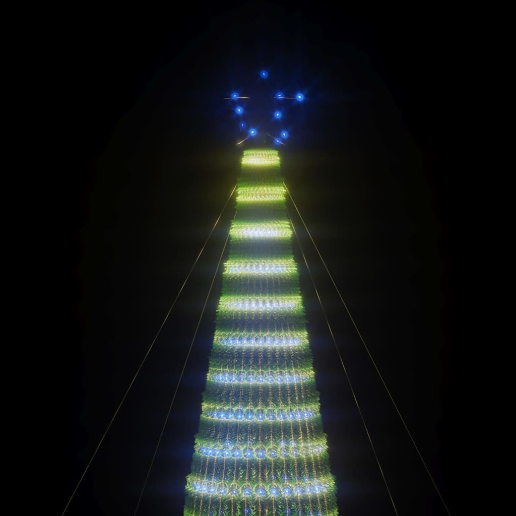 Χριστουγεννιάτικο δέντρο LED 1544 LED μπλε 500 εκ. - Pakobazaar