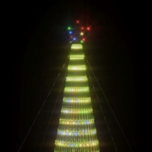 Χριστουγεννιάτικο δέντρο LED 1544 LED πολύχρωμο 500 εκ.