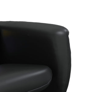 Πολυθρόνα Μασάζ Ανακλινόμενη Μαύρη Συνθετικό Δέρμα & Υποπόδιο