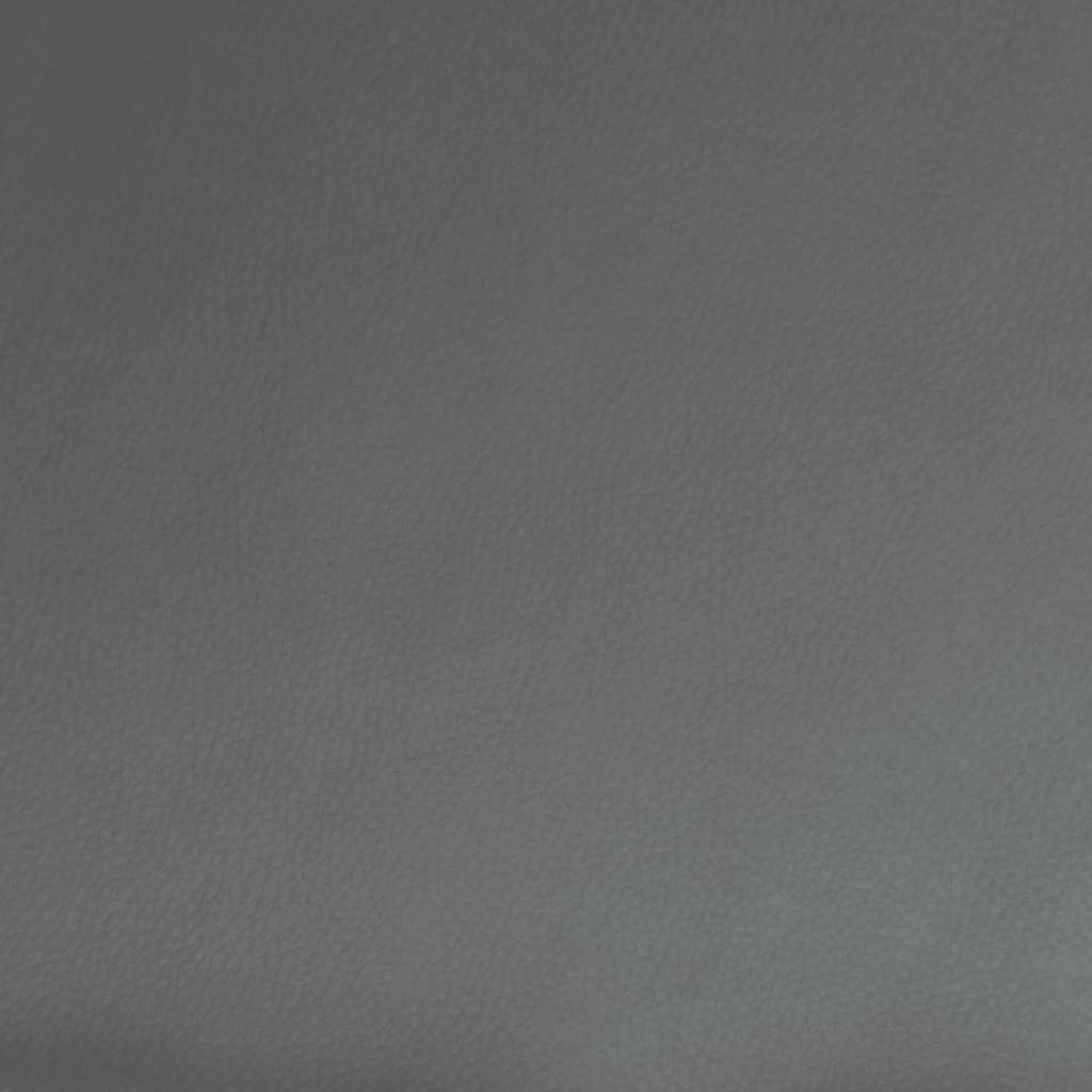 Πολυθρόνα Ανακλινόμενη με Υποπόδιο Γκρι από Συνθετικό Δέρμα - Pakobazaar