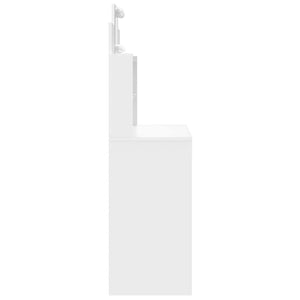 Μπουντουάρ με LED Φώτα Λευκό 96x40x142 εκ. - Pakobazaar