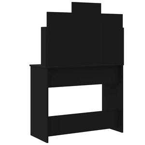 Μπουντουάρ με LED Φώτα Μαύρο 96x40x142 εκ. - Pakobazaar