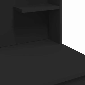 Μπουντουάρ με LED Φώτα Μαύρο 96x40x142 εκ. - Pakobazaar