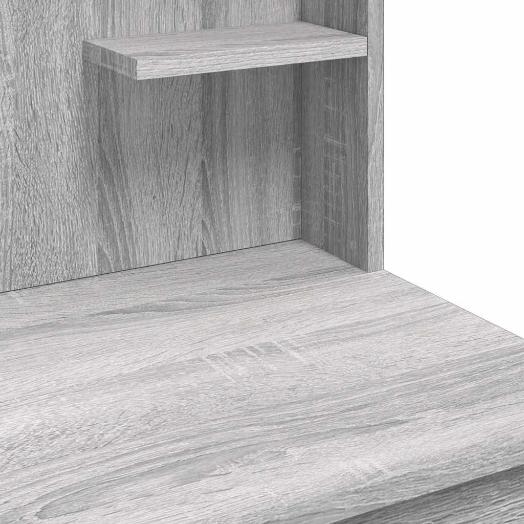 Μπουντουάρ με LED Φώτα Γκρι Sonoma 96x40x142 εκ. - Pakobazaar