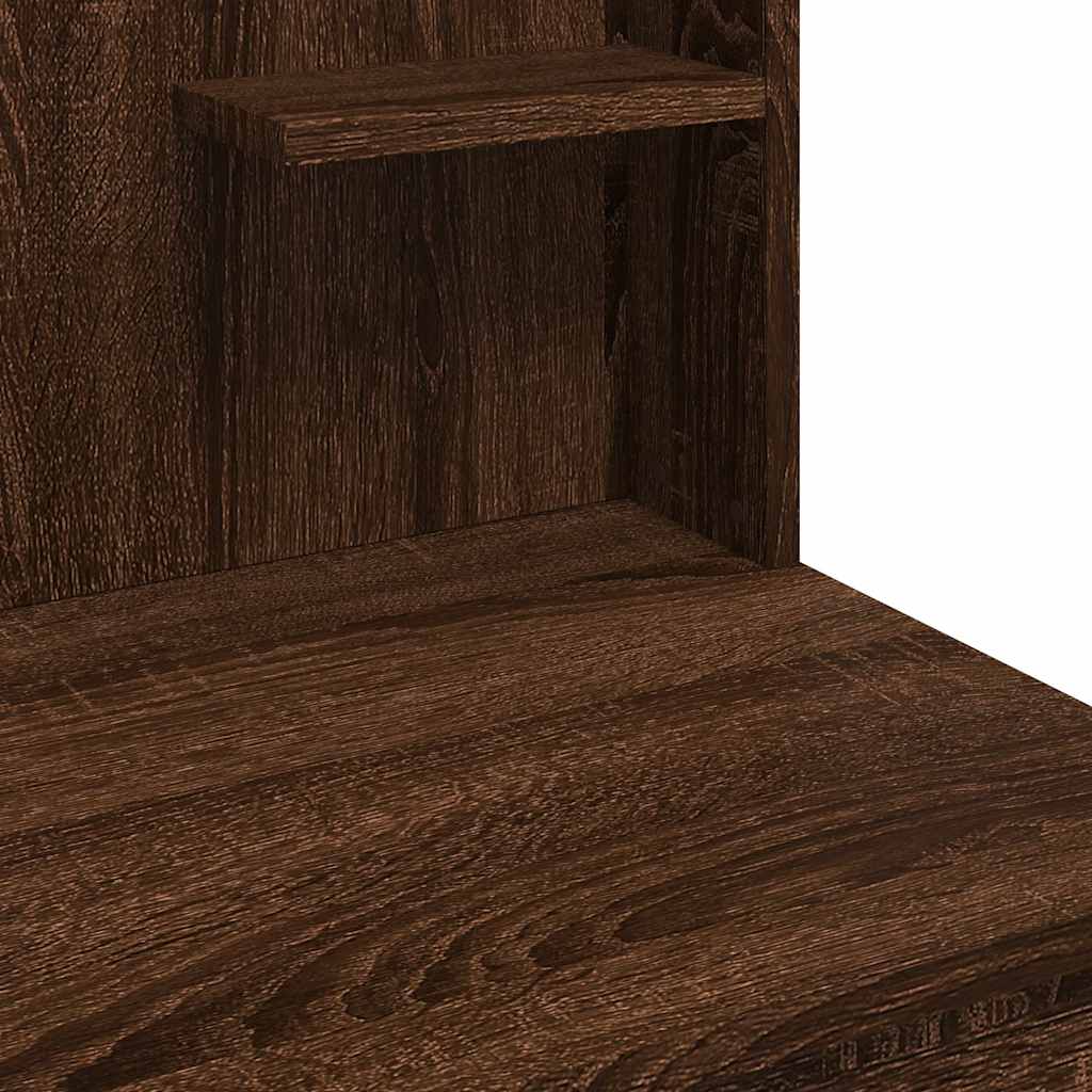 Μπουντουάρ με LED Φώτα Καφέ Δρυς 96x40x142 εκ. - Pakobazaar