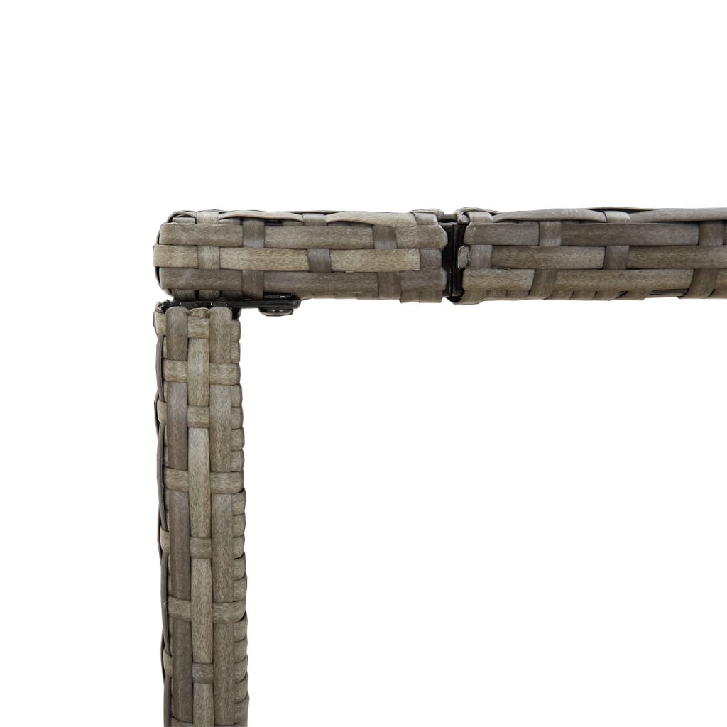 Σετ Μπαρ Κήπου 7 Τεμαχίων Γκρι Συνθετικό Ρατάν με Μαξιλάρια