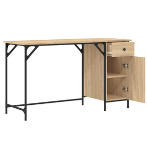 Γραφείο Υπολογιστή Sonoma Δρυς 131x48x75 εκ. Επεξεργασμένο Ξύλο - Pakobazaar