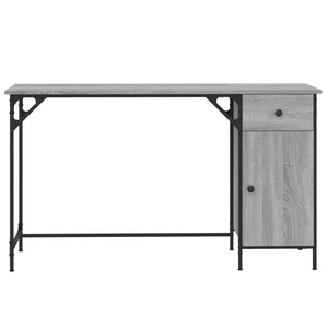 Γραφείο Υπολογιστή Γκρι Sonoma 131x48x75 εκ. Επεξεργασμένο Ξύλο