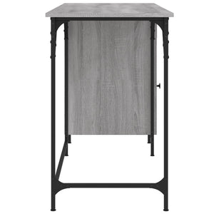 Γραφείο Υπολογιστή Γκρι Sonoma 131x48x75 εκ. Επεξεργασμένο Ξύλο