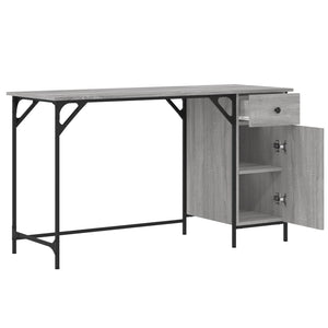 Γραφείο Υπολογιστή Γκρι Sonoma 131x48x75 εκ. Επεξεργασμένο Ξύλο
