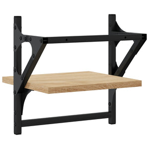 Ράφια Τοίχου με Μπάρα 2 τεμ. Sonoma Δρυς 30x25x30 εκ.