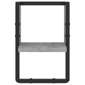 Ράφι Τοίχου με Μπάρα Γκρι Sonoma 20x25x30 εκ.
