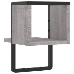 Ράφι Τοίχου με Μπάρα Γκρι Sonoma 20x25x30 εκ.