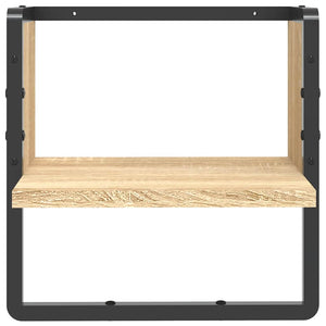 Ράφι Τοίχου με Μπάρα Sonoma Δρυς 30 x 25 x 30 εκ. - Pakobazaar