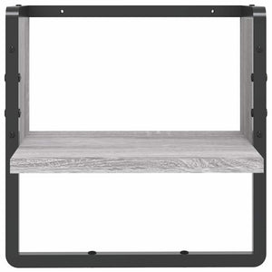 Ράφι Τοίχου με Μπάρα Γκρι Sonoma 30 x 25 x 30 εκ.