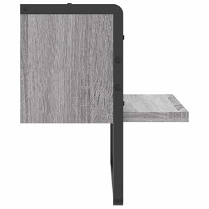 Ράφι Τοίχου με Μπάρα Γκρι Sonoma 30 x 25 x 30 εκ.