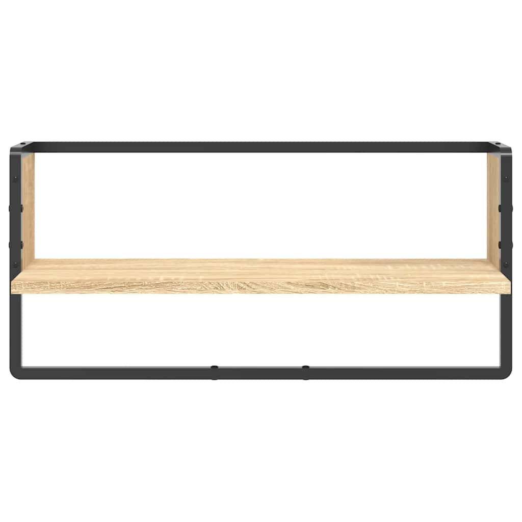 Ράφι Τοίχου με Μπάρα Sonoma Δρυς 65x25x30 εκ. - Pakobazaar