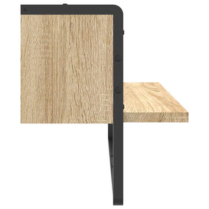 Ράφι Τοίχου με Μπάρα Sonoma Δρυς 65x25x30 εκ. - Pakobazaar