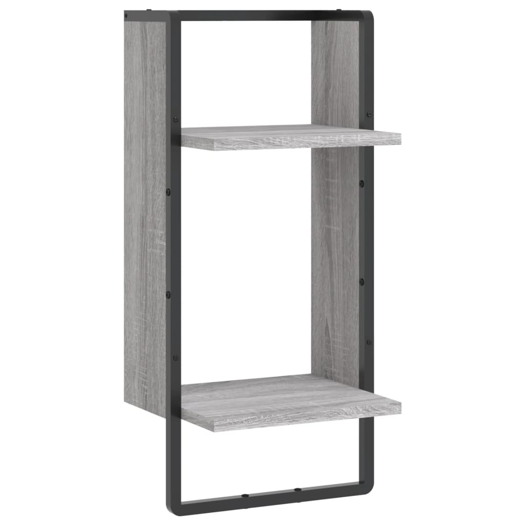 Ράφι Τοίχου με Μπάρα Γκρι Sonoma 30 x 25 x 65 εκ.