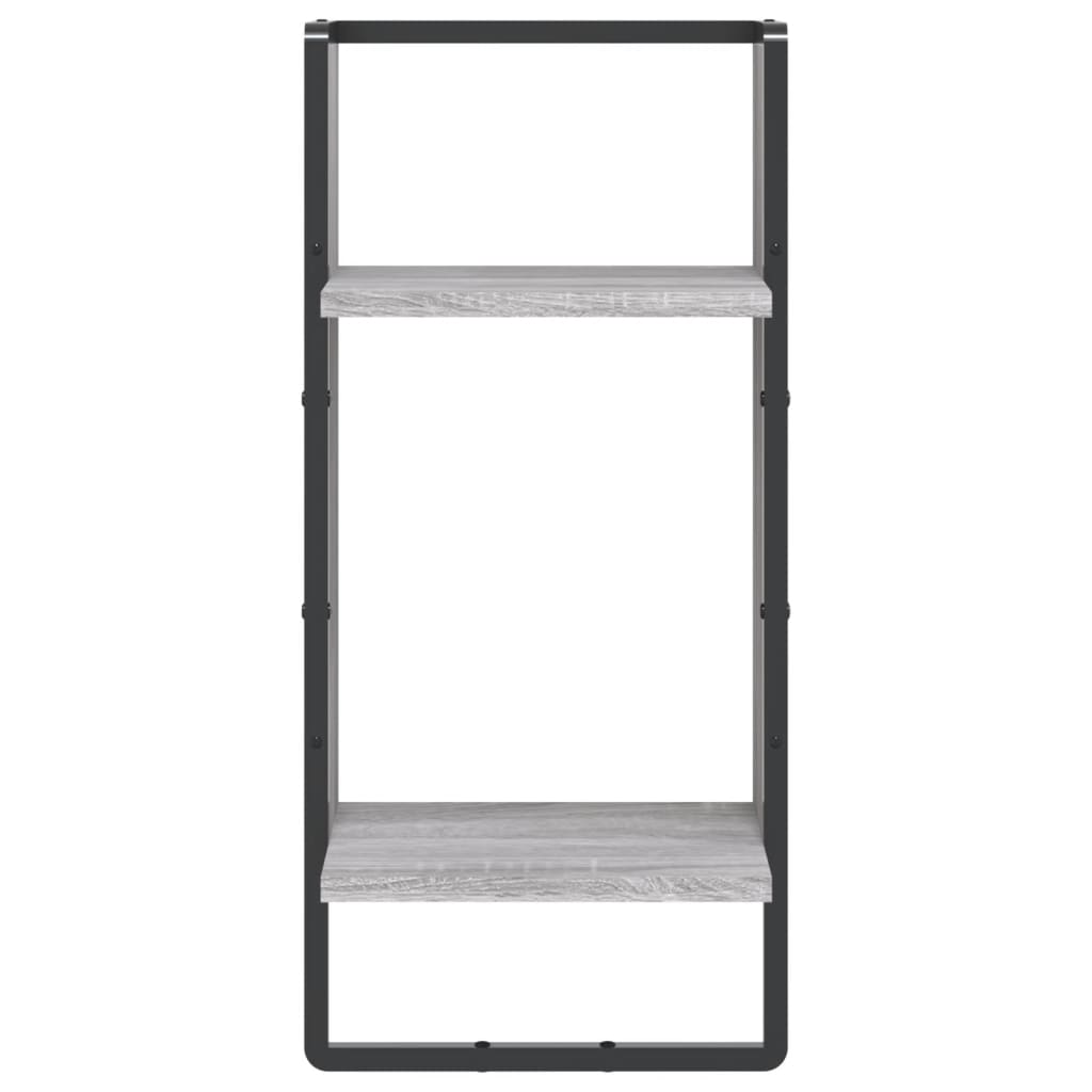 Ράφι Τοίχου με Μπάρα Γκρι Sonoma 30 x 25 x 65 εκ.