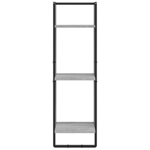 Ραφιέρα Τοίχου με 3 Ράφια Γκρι Sonoma 30x25x100 Επεξεργ. Ξύλο