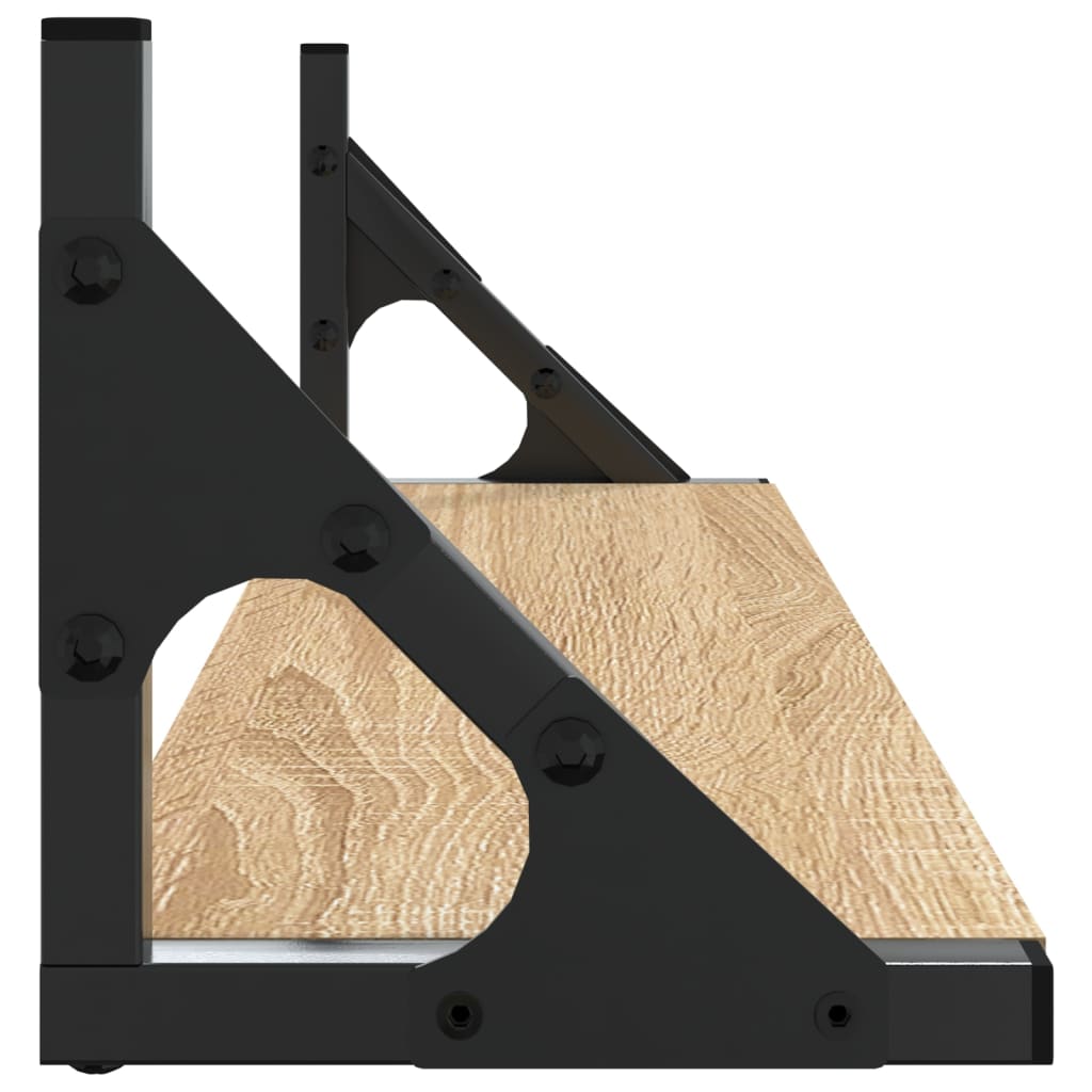 Ράφια Τοίχου 2 τεμ. Sonoma Δρυς 60 x 15 x 15,5 εκ.