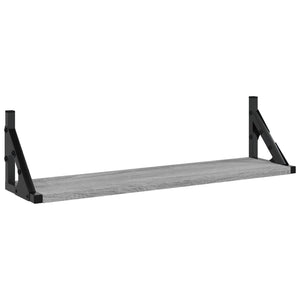 Ράφια Τοίχου 2 τεμ. Γκρι Sonoma 60 x 15 x 15,5 εκ. - Pakobazaar