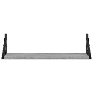 Ράφια Τοίχου 2 τεμ. Γκρι Sonoma 60 x 15 x 15,5 εκ. - Pakobazaar