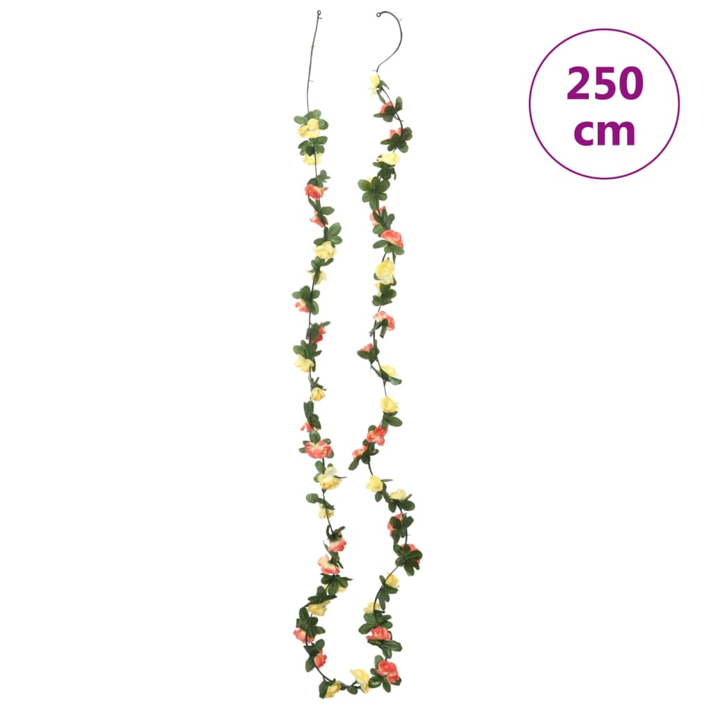 Γιρλάντες Λουλουδιών 6τεμ Spring Κόκκινο Ηλ. 250εκ