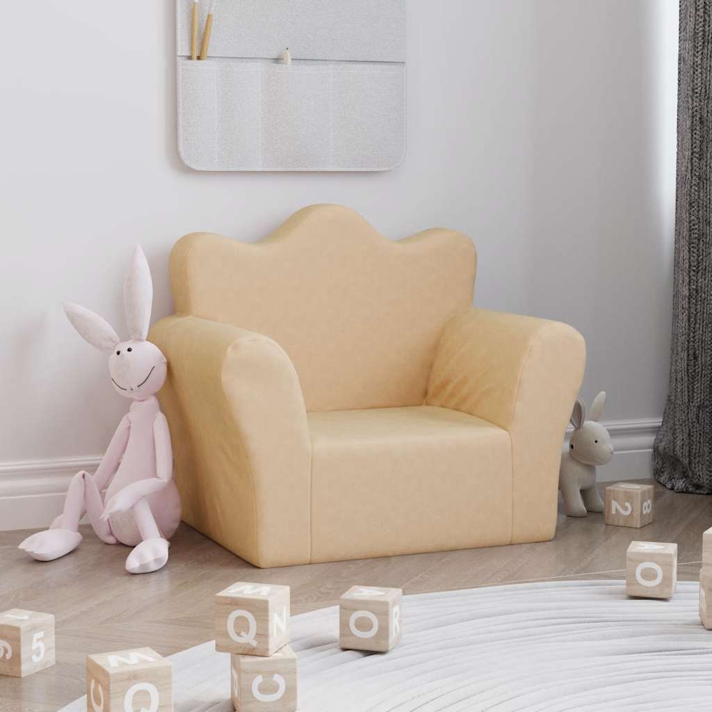 Παιδικός καναπές Cream Soft Plush