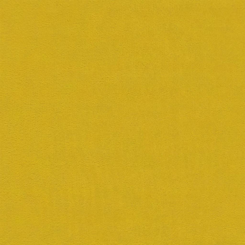 Καναπές Τριθέσιος Κίτρινο 180 εκ. Βελούδινος με Μαξιλάρια