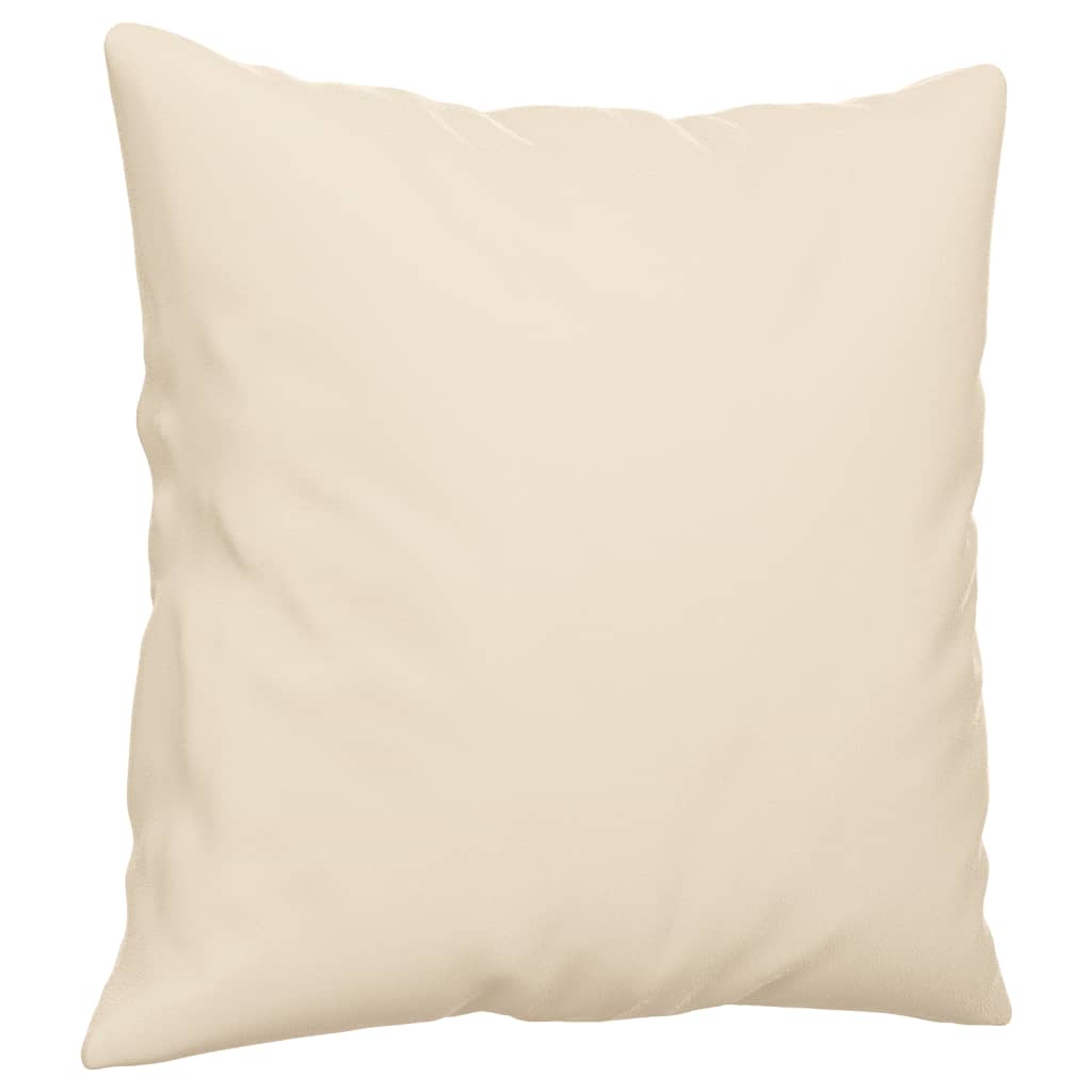 Καναπές Τριθέσιος Beige 180 εκ. από Μικροΐνες με Μαξιλάρια