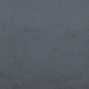Πολυθρόνα Σκούρο Γκρι 60 εκ. Βελούδινος με Υποπόδιο